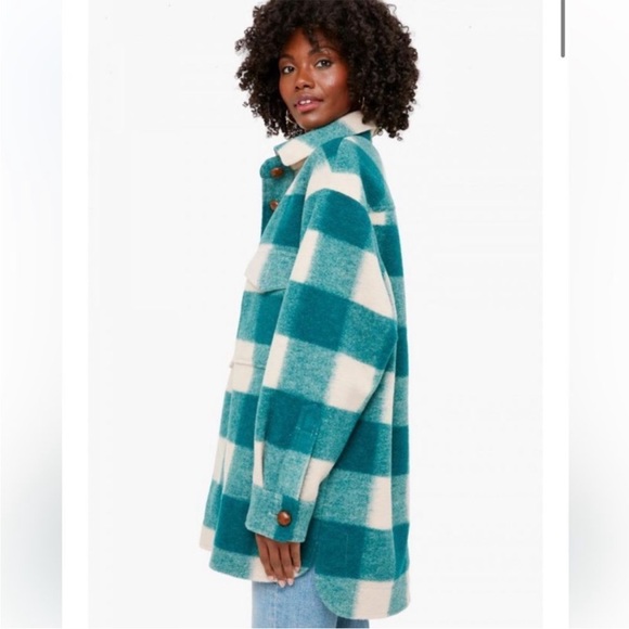 Tuckernuck Aspen Plaid Oversized Shirt Jacket - Picture 2 of 7